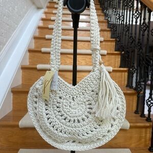 Ivory Crochet Bag